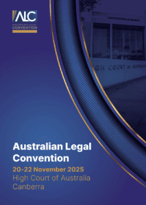 NJCA Supports Delivery of the Australian Legal Convention 2025 at the High Court of Australia